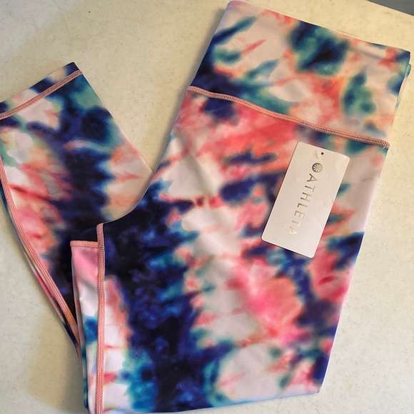Athleta Pants - Athleta Elation Tie-Dye Leggings 7/8 Tight